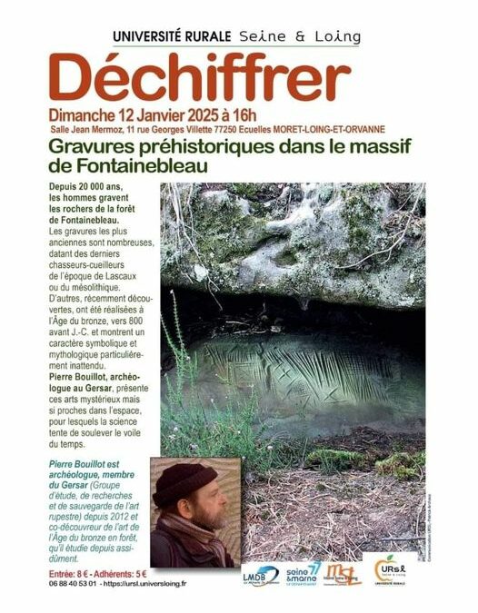 Conférence – Depuis 20 000 ans, les hommes gravent les rochers de la forêt de Fontainebleau