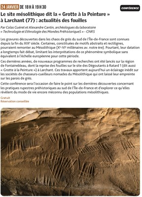 Musée de Nemours, conférence sur "La Grotte à la peinture".